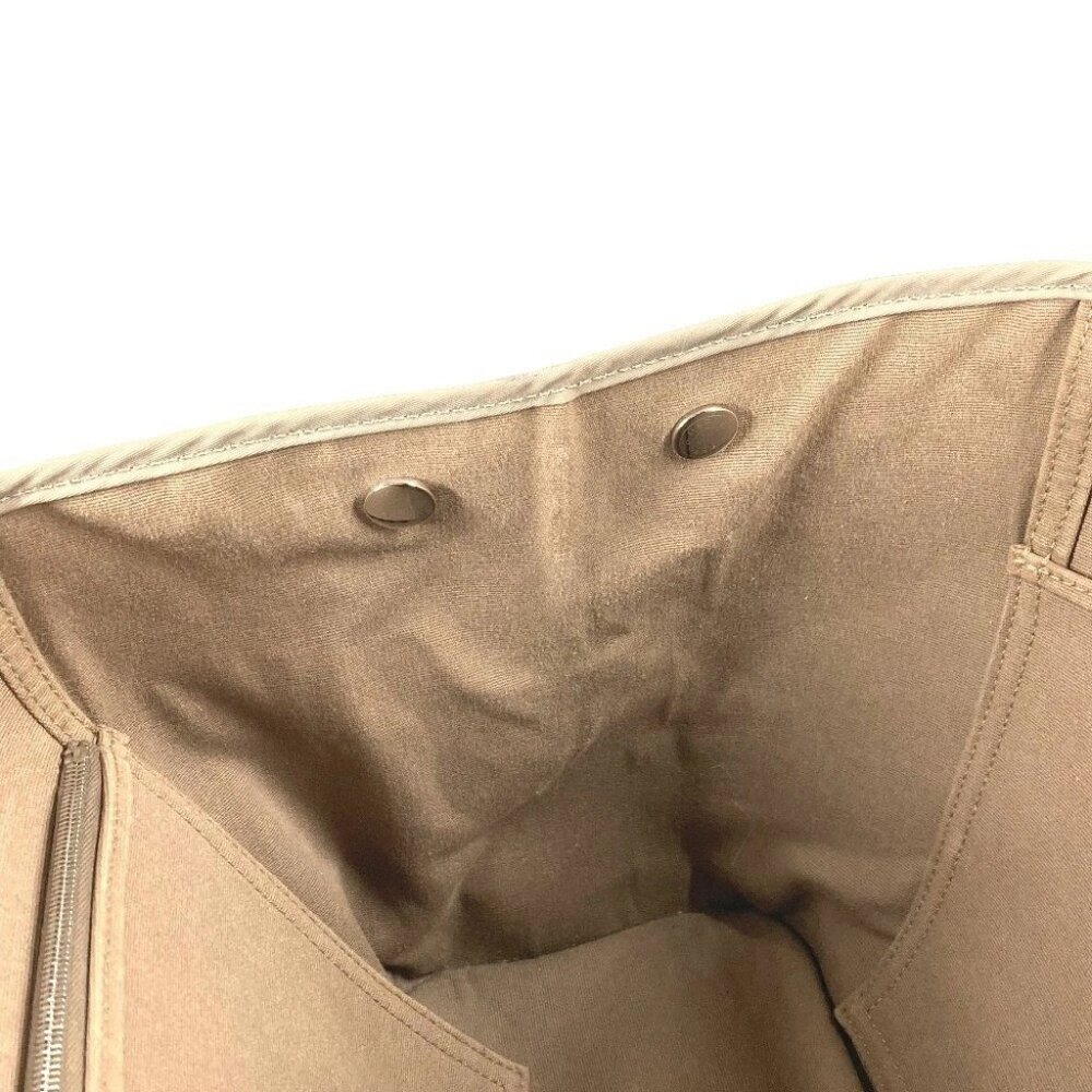 HERMES Bicolor Kabak Elan PM Shoulder Bag Tote Bag Leather/Canvas Beige/yellow - Picture 16 of 16